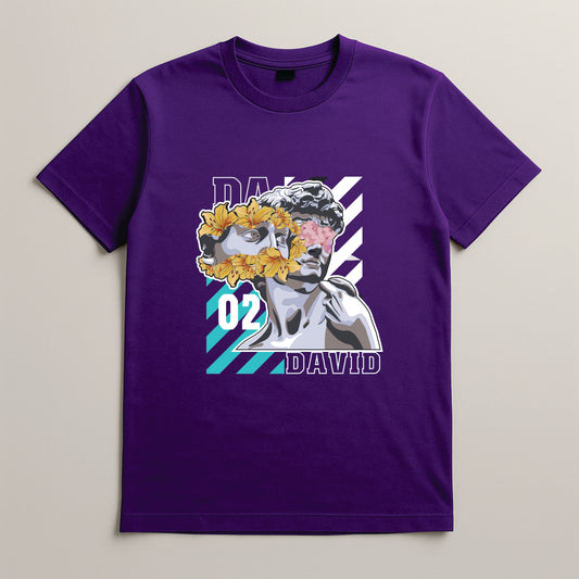 David 02 – Floral Artistic Men’s Tee | BR-1003 (Multiple Colors)