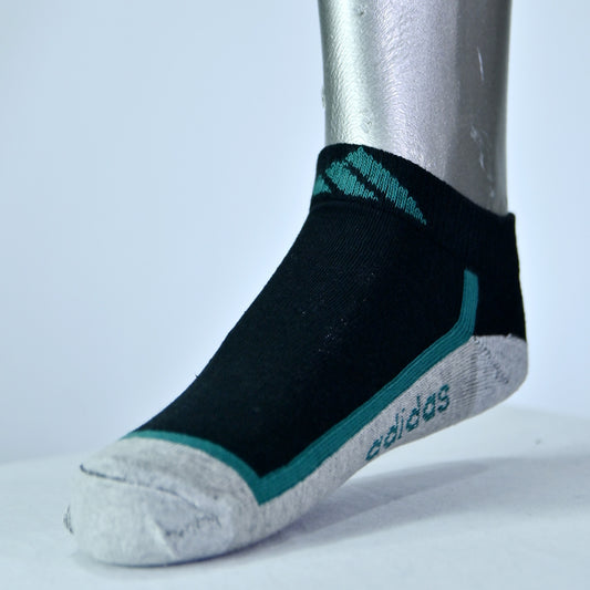 Adidas Low Cut Ankle Socks – 2 Pairs (Black & Grey)