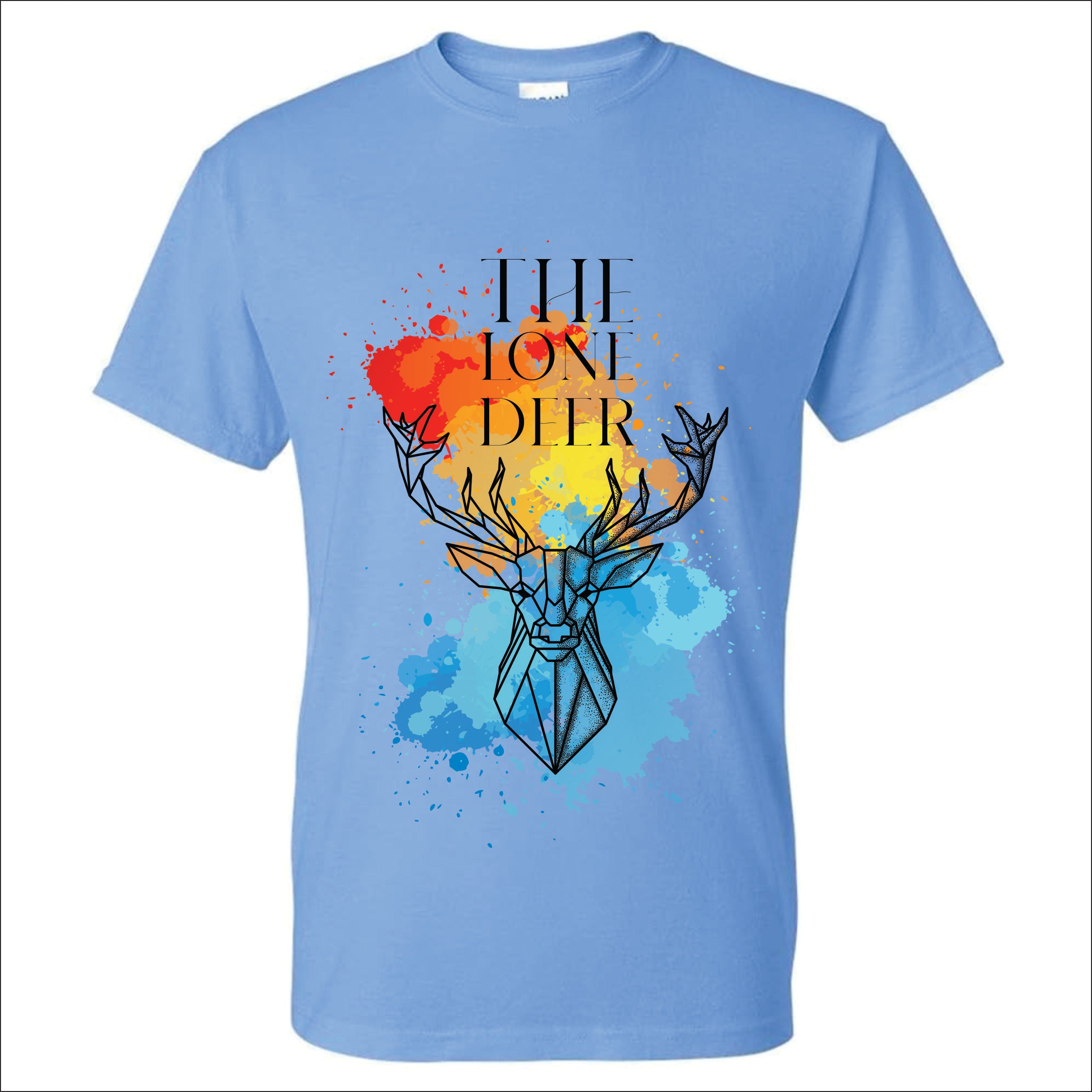 Urban Stag Splash – Men’s Graphic Tee | BR-1001 (Multiple Colors)