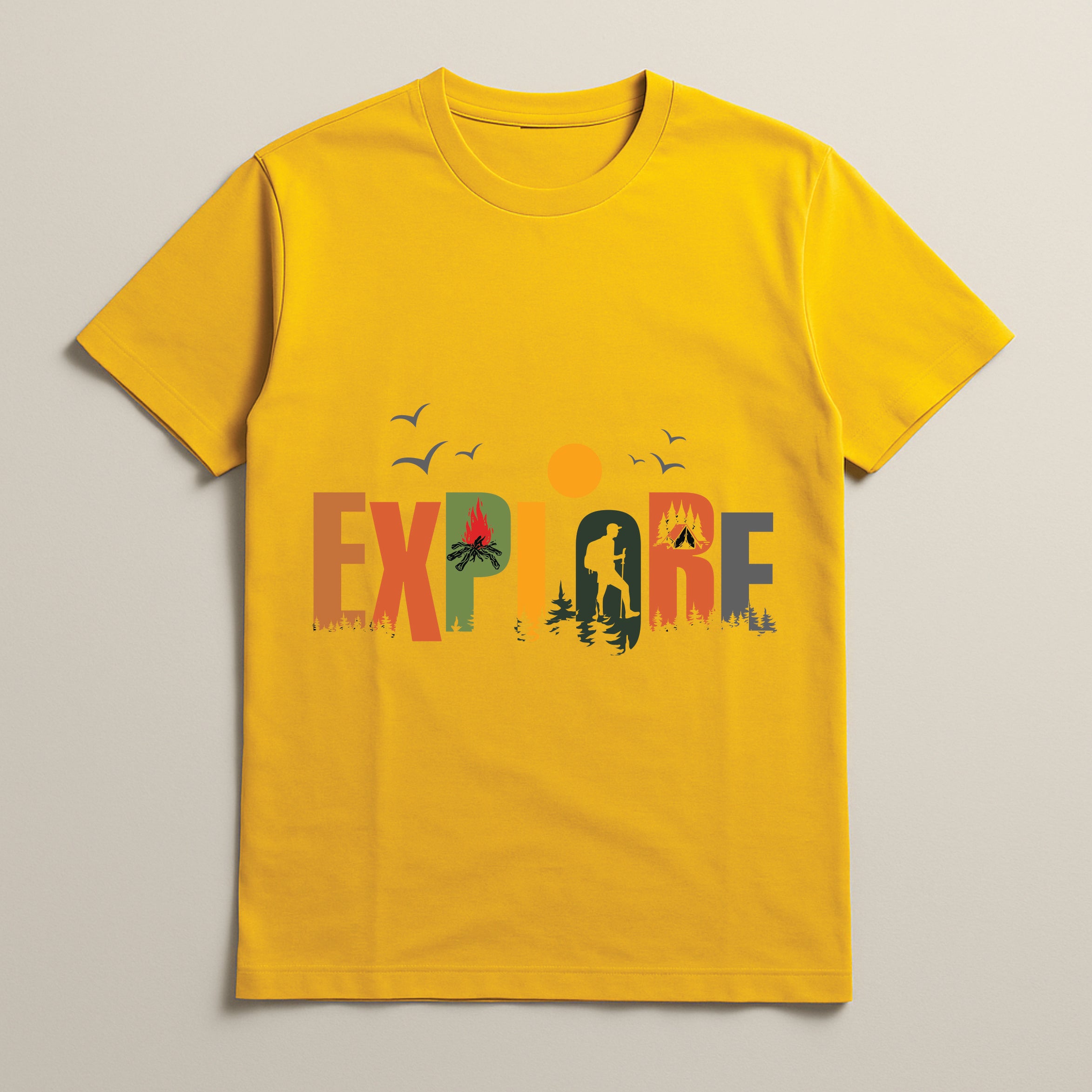 Adventure Explore – Men’s Graphic Tee | BR-1002 (Multiple Colors)