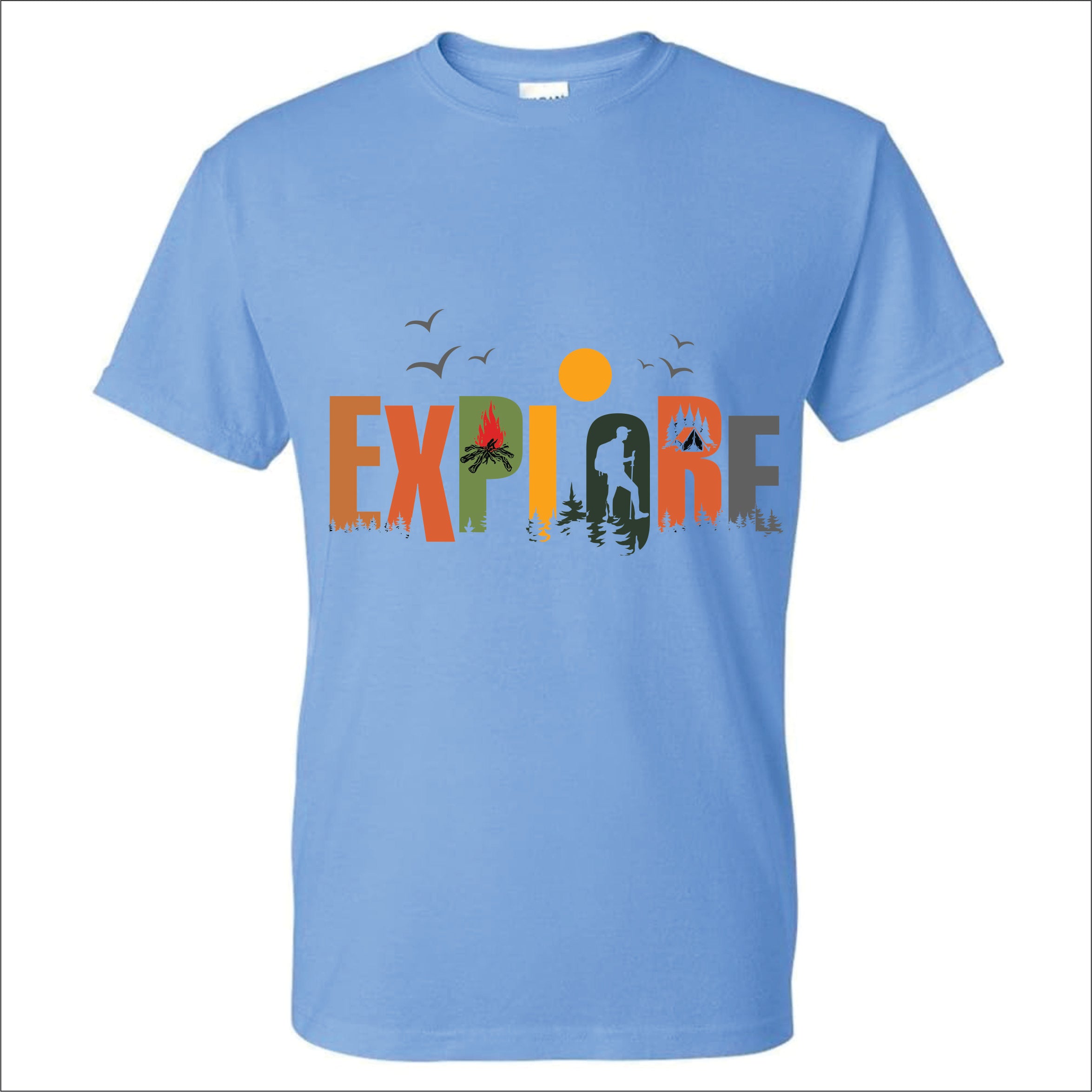 Adventure Explore – Men’s Graphic Tee | BR-1002 (Multiple Colors)
