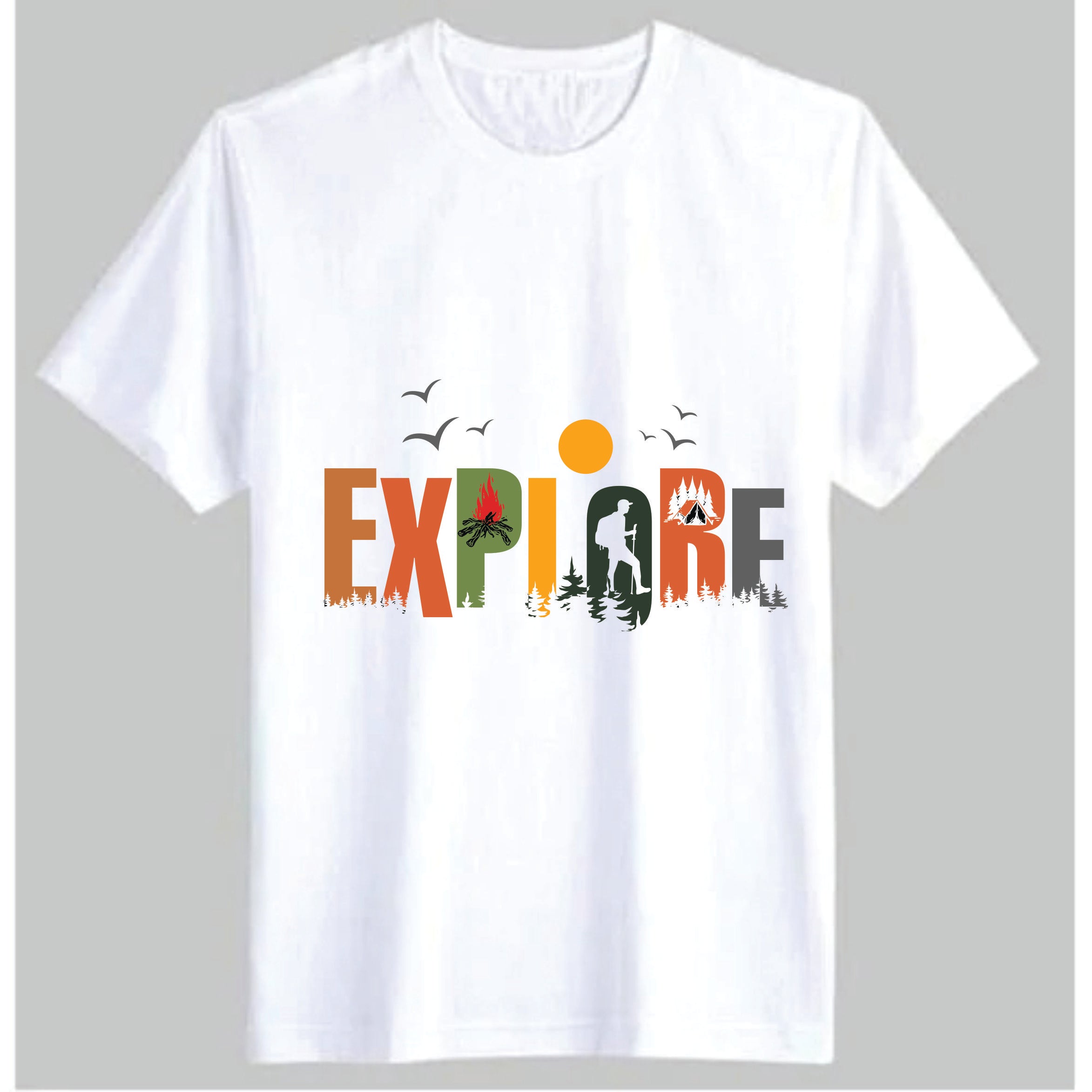 Adventure Explore – Men’s Graphic Tee | BR-1002 (Multiple Colors)