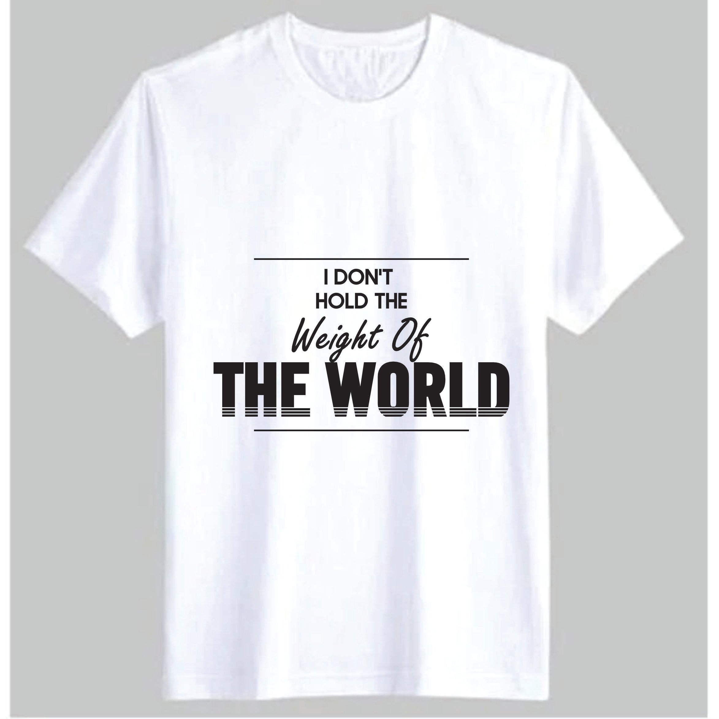 Weight of the World – Motivational Men’s Tee | BR-1004 (Multiple Colors)