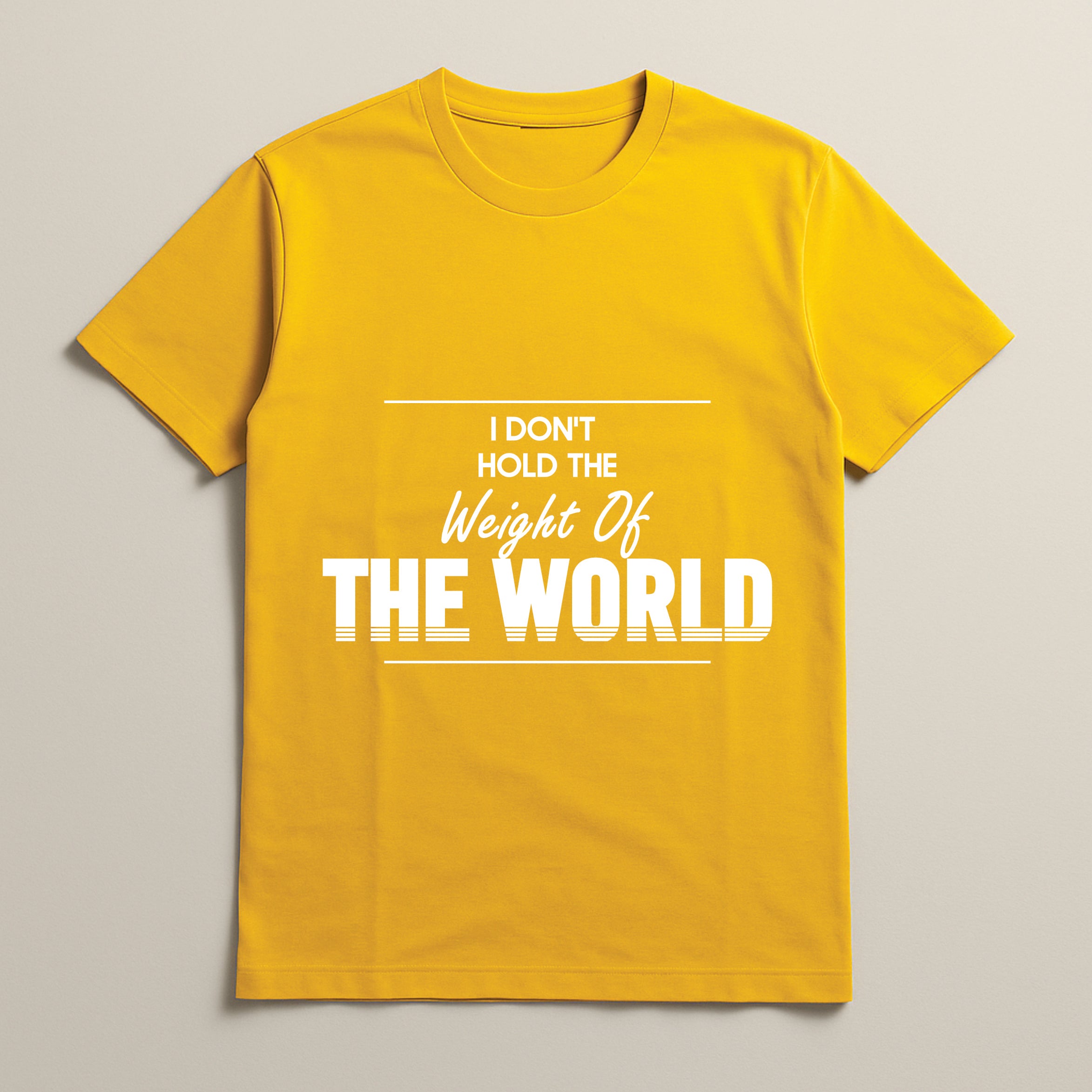 Weight of the World – Motivational Men’s Tee | BR-1004 (Multiple Colors)
