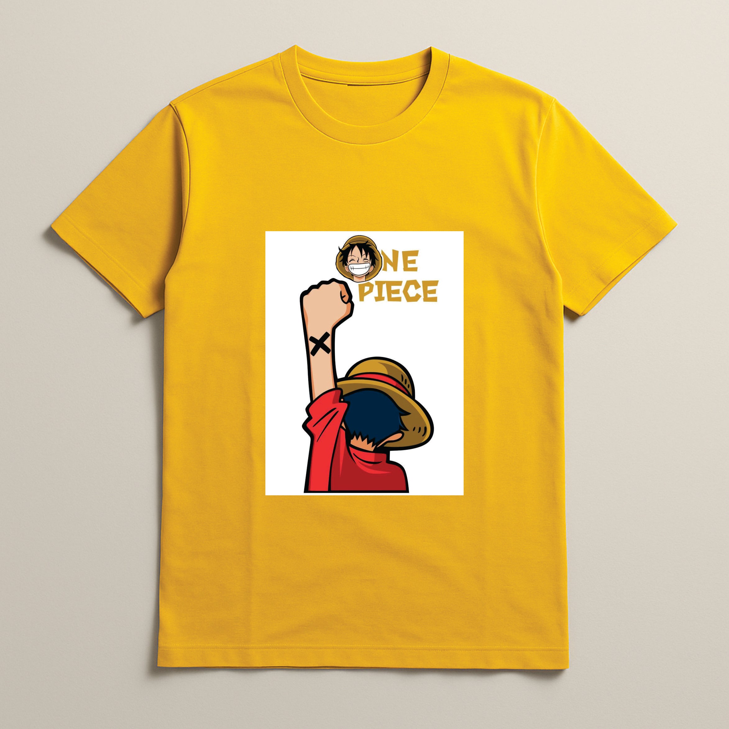 One Piece Anime Graphic T-Shirt – Dark Red | BR-1006