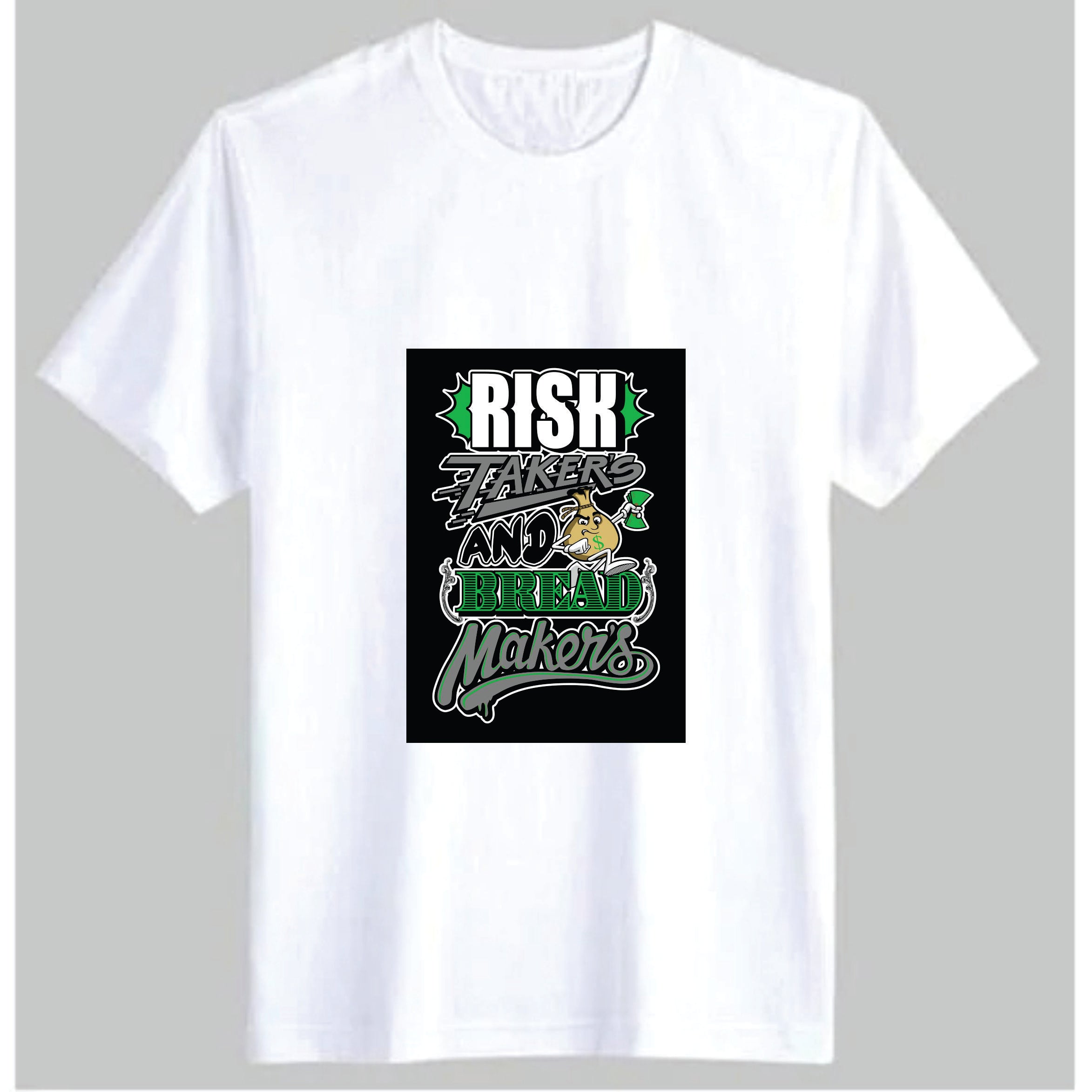 BR-1007 | Risk Takers & Bread Makers Graphic T-Shirt – Multi colour
