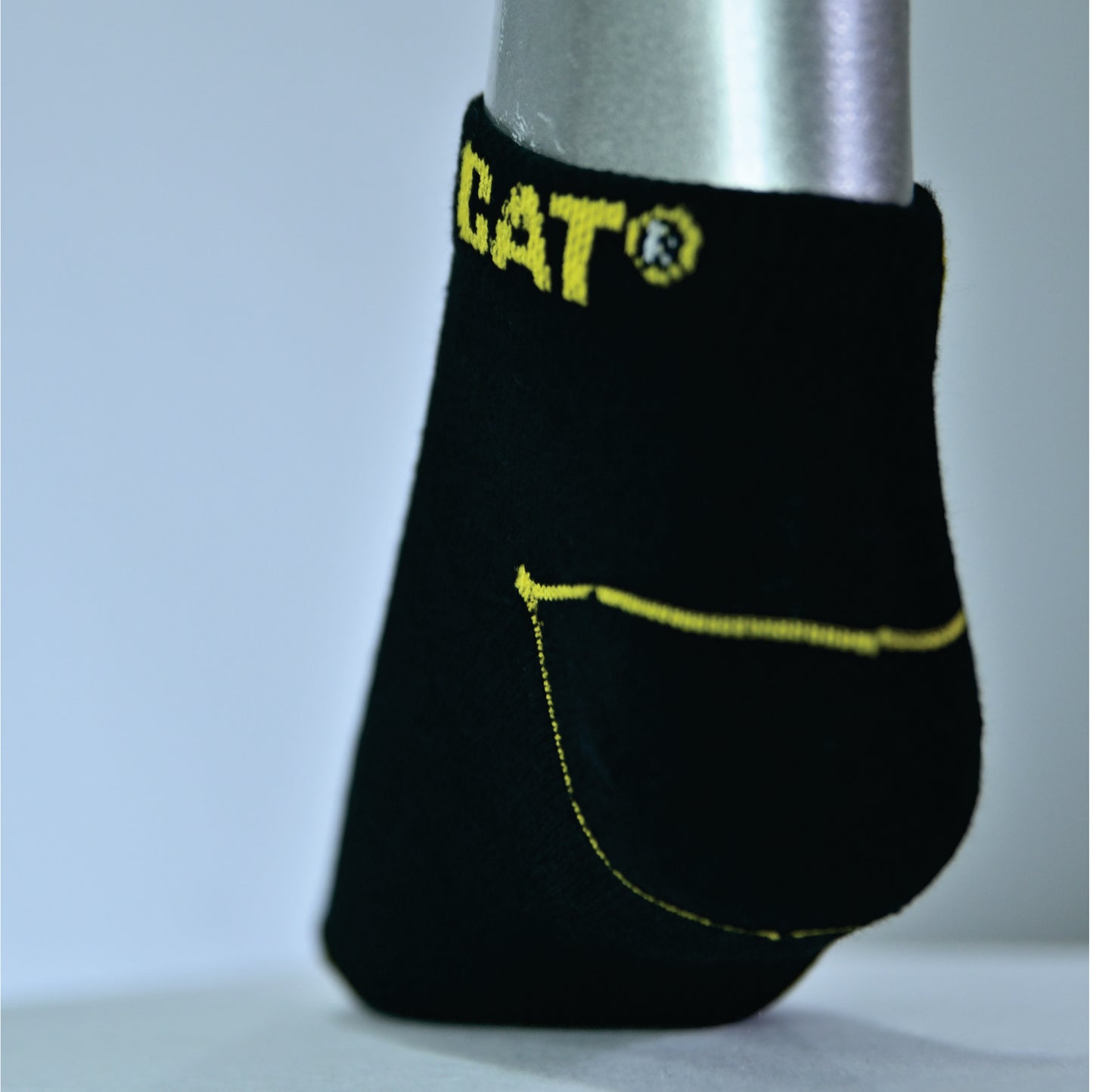 Men’s Performance Ankle Socks – Breathable Mesh | Anti-Sweat Sports Socks (Black & Yellow)