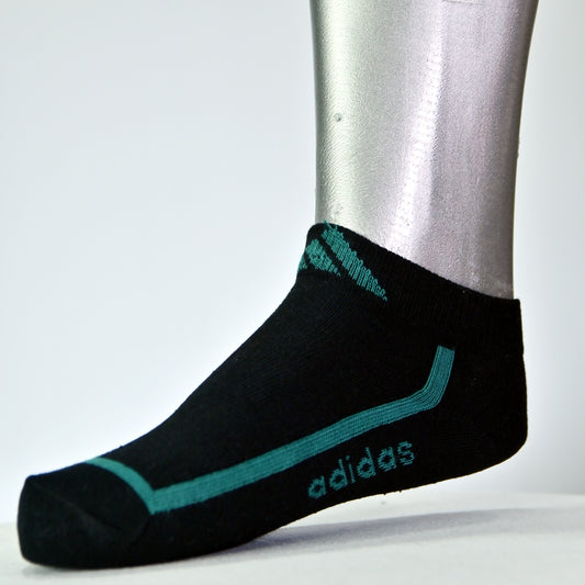 Adidas Low Cut Ankle Socks – 2 Pairs (Black & Grey)