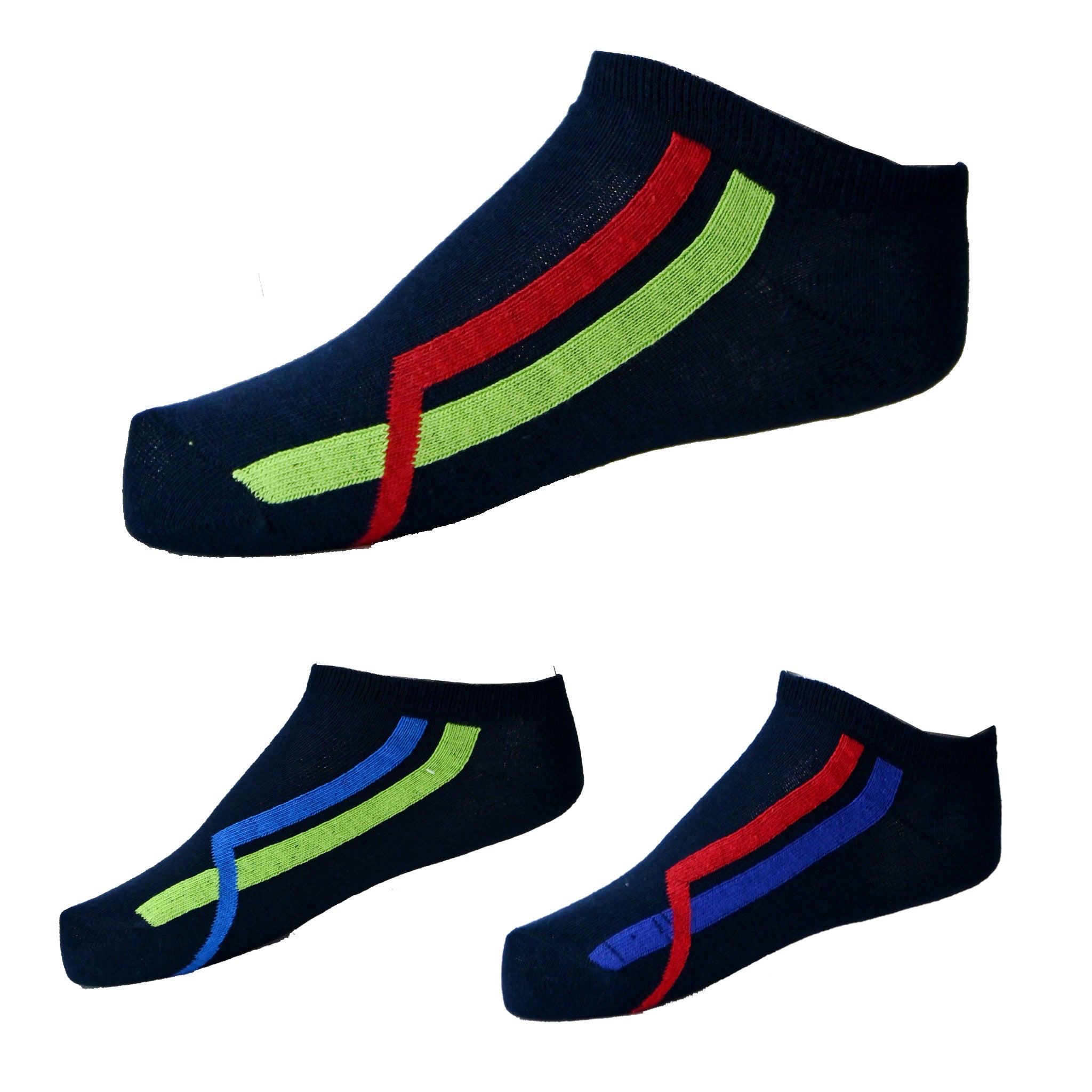 Unisex Low Cut Socks – Multi Colors (Pack of 3)
