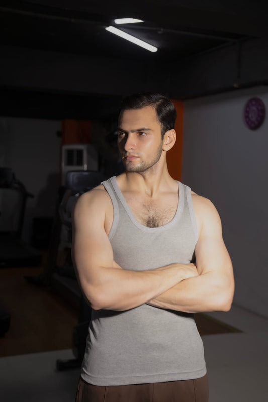 3 Piece Men's Cotton Ribbed Tank Top (WBG)