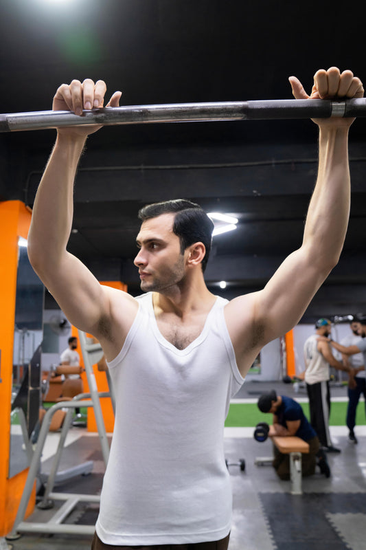 3 Piece Men's Cotton Ribbed Tank Top (WBG)