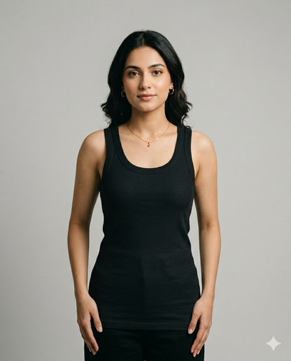 Ladie's  Cotton Ribbed Tank Tops – Soft & Comfortable Fit