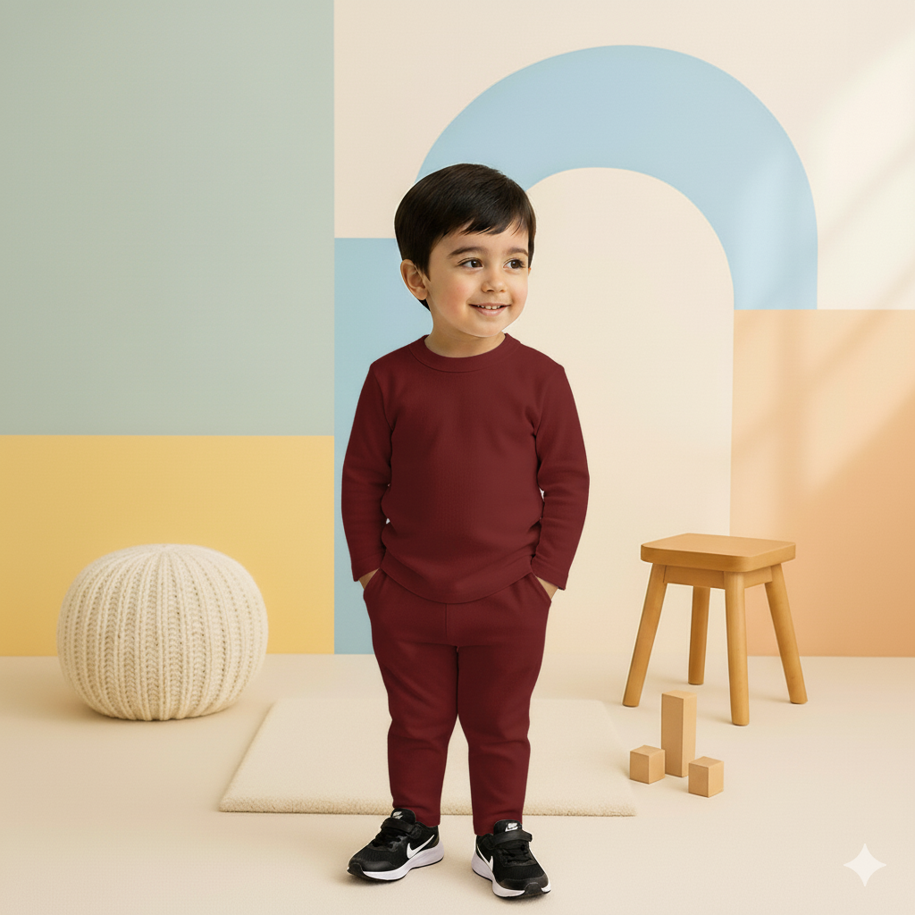 Kids Rib Innerwear White - Sunshine