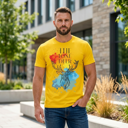 BR-1015 Unisex Crew Neck STKR Print Half-Sleeve Tee