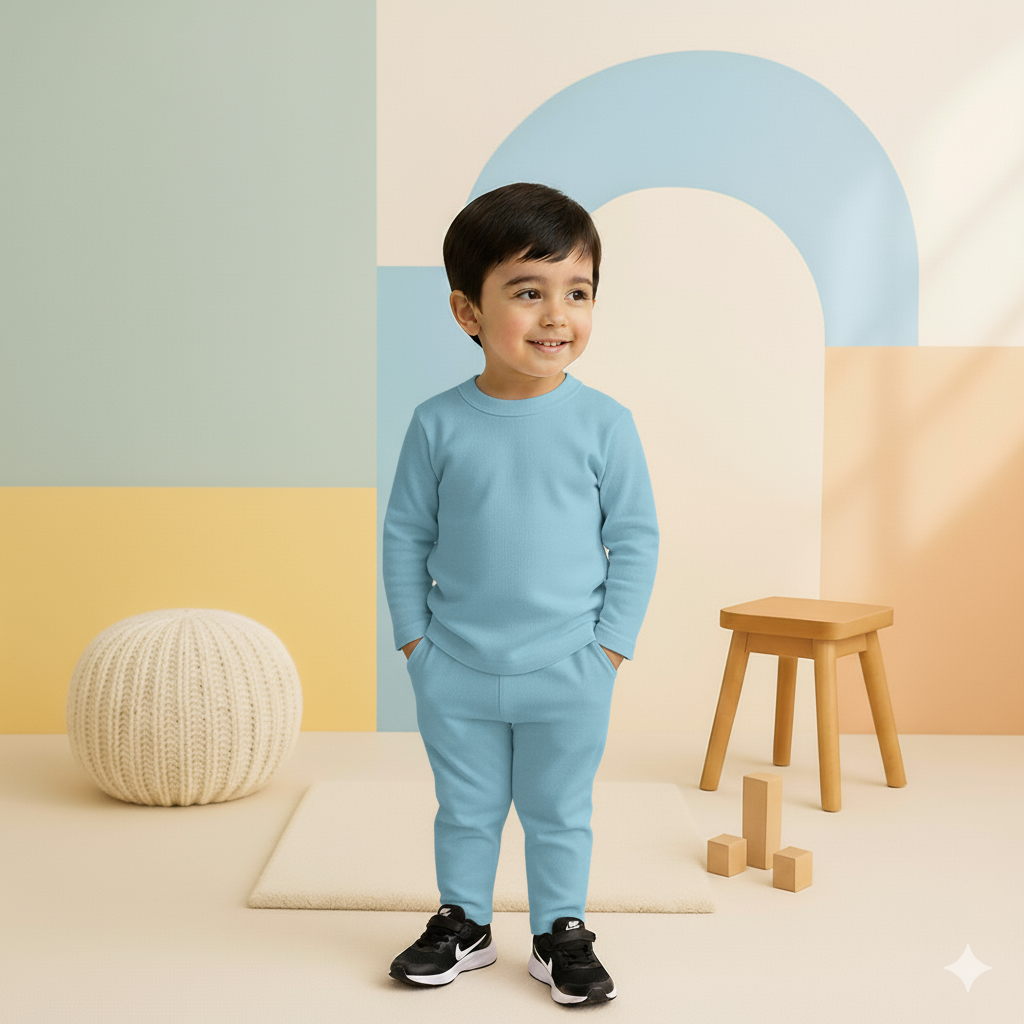 Kids Rib Innerwear White - Sunshine