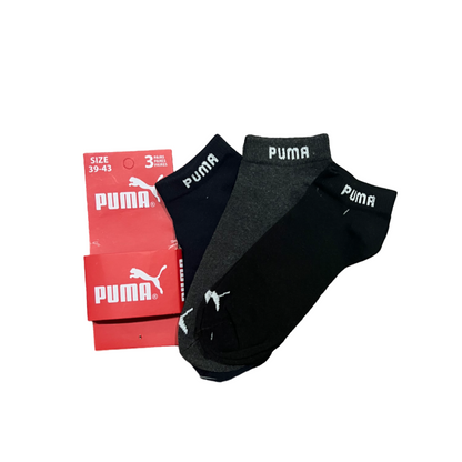 PUMA Everyday Cushioned Ankle Socks – Pack of 3