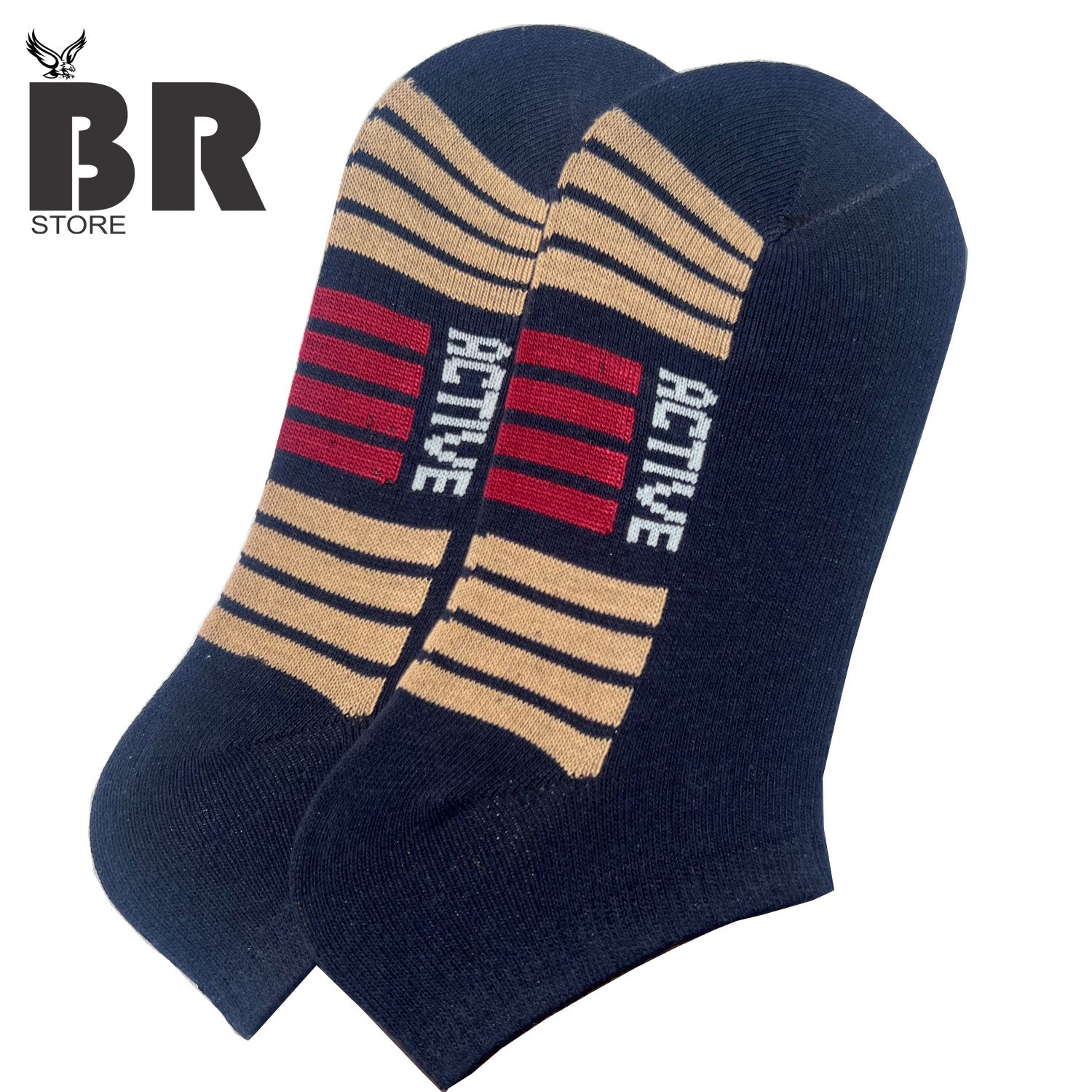 BR Store – Active Low Cut Socks (Pack of 6) – Premium Cotton