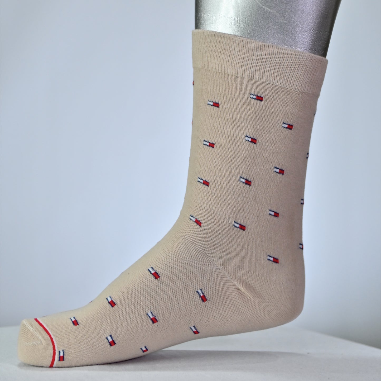 Men’s Premium Crew Dress Socks – Soft Cotton | Stylish Pattern (Black)