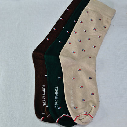 Men’s Premium Crew Dress Socks – Soft Cotton | Stylish Pattern (Black)