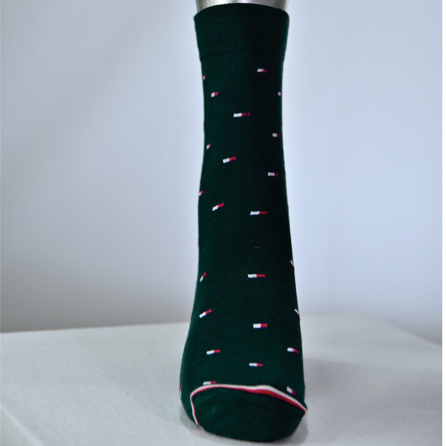 Men’s Premium Crew Dress Socks – Soft Cotton | Stylish Pattern (Black)
