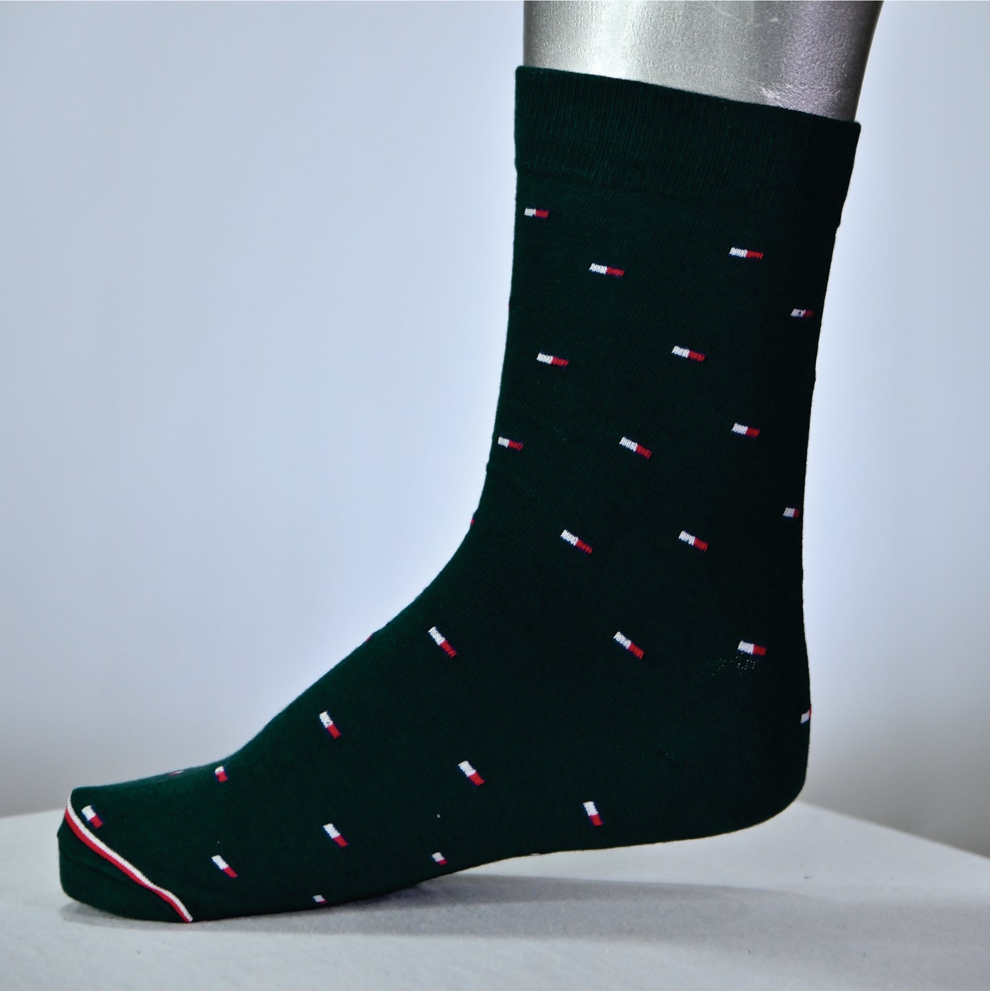 Men’s Premium Crew Dress Socks – Soft Cotton | Stylish Pattern (Black)