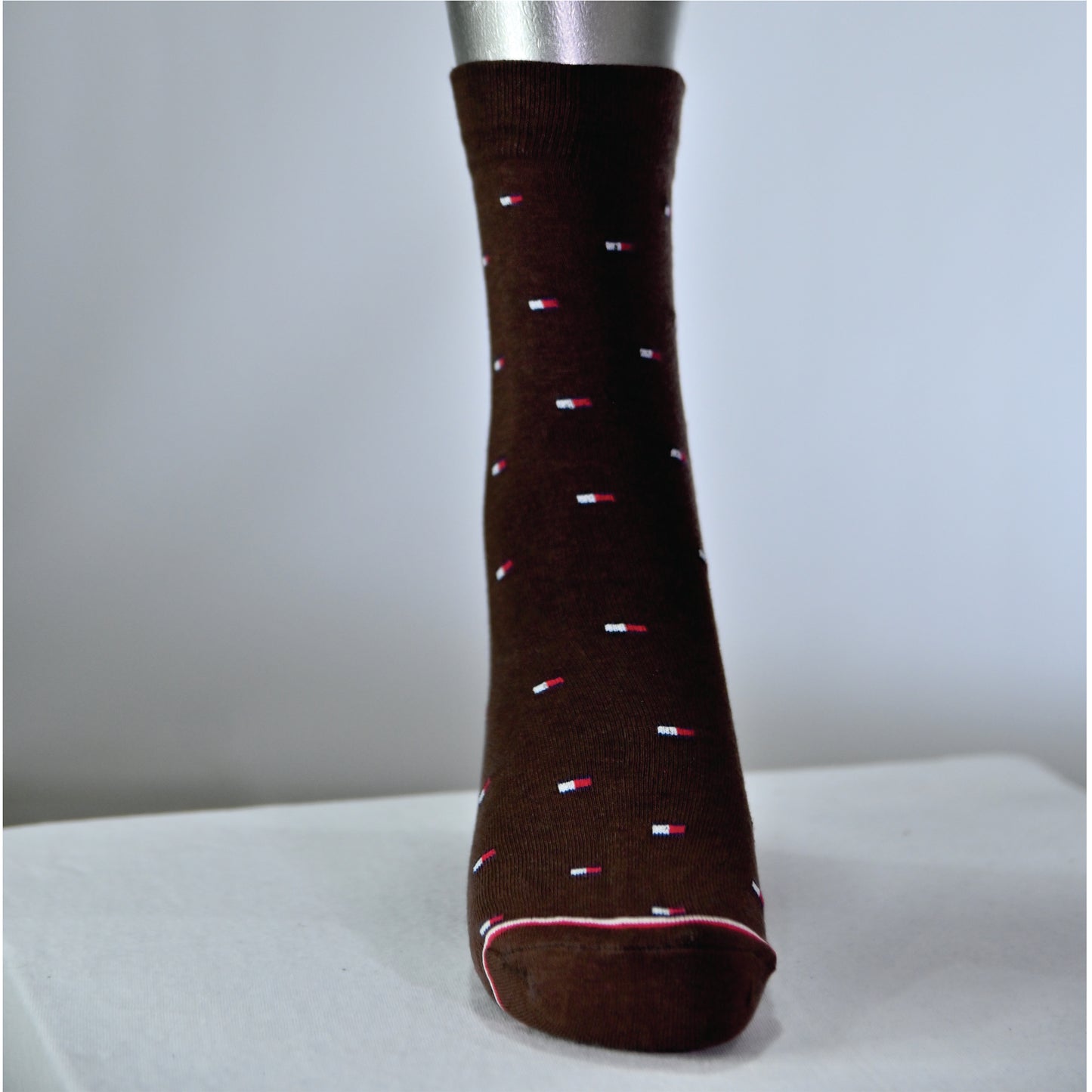 Men’s Premium Crew Dress Socks – Soft Cotton | Stylish Pattern (Black)