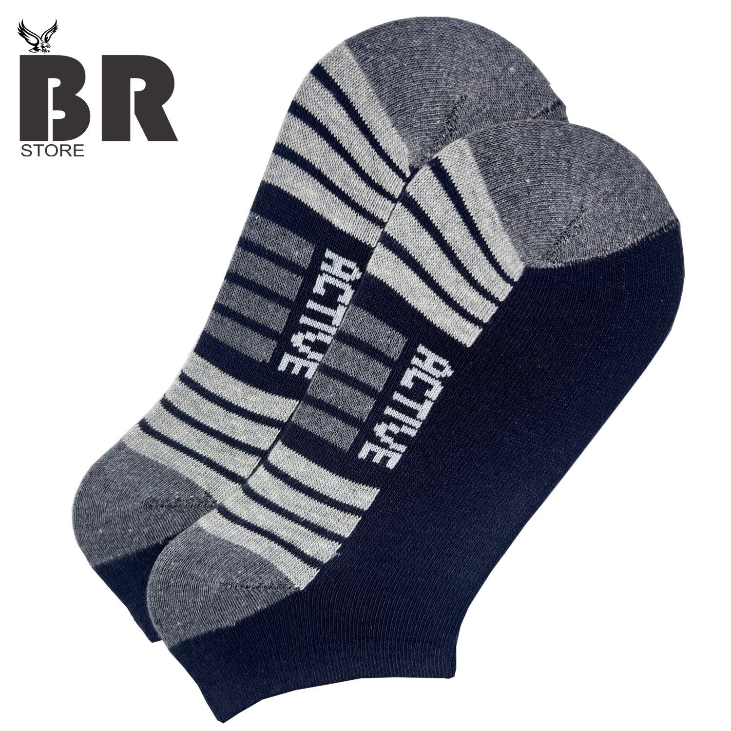 BR Store – Active Low Cut Socks (Pack of 6) – Premium Cotton